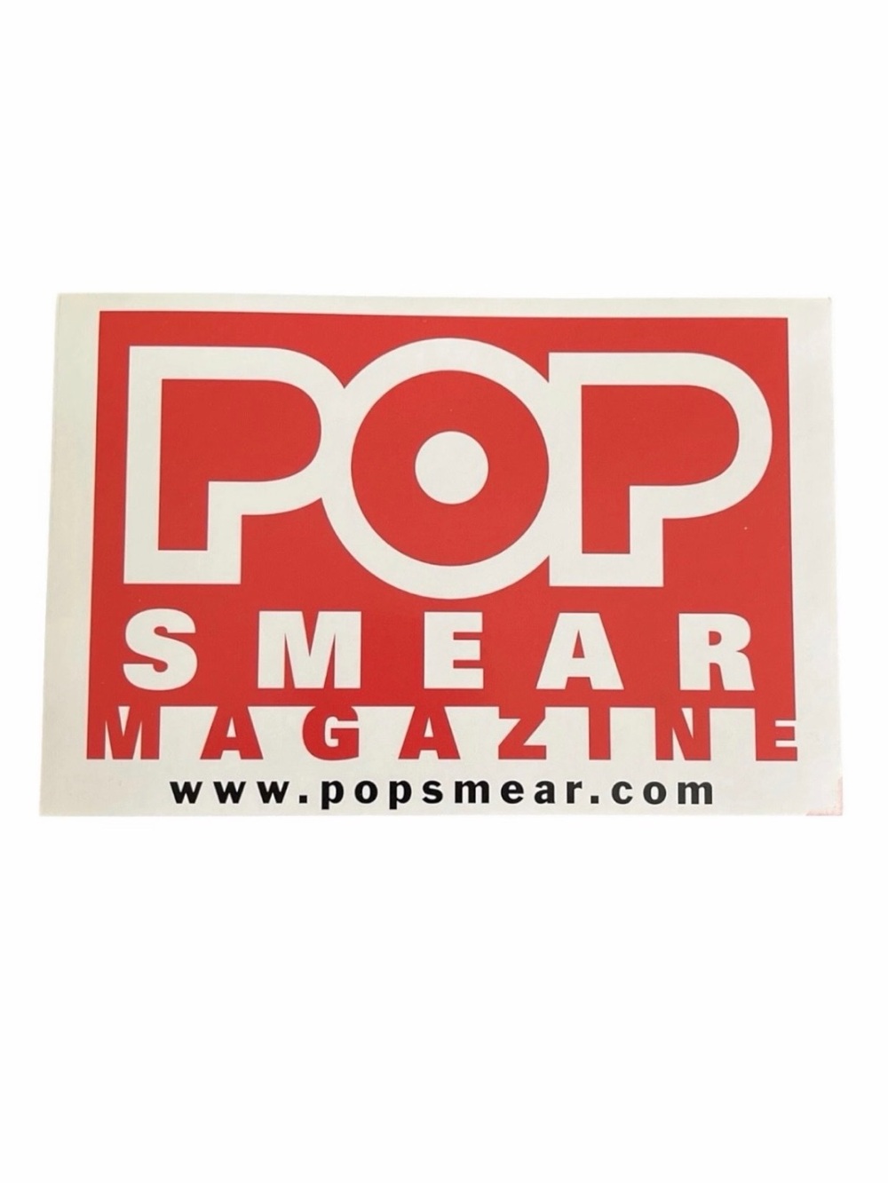Pop Smear Magazine Promotional Sticker Postcard 6x4in Vintage 1990s